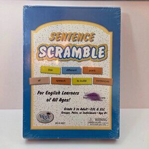 NWT – Sentence Scramble Game Sealed, Ages 3-Adult, Speech, Sentence Building